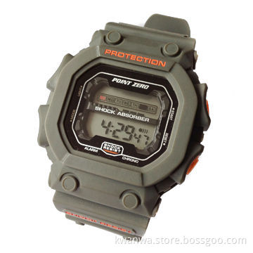 Sports Watch with Alarm and Chronograph Function, Shock-resistant
